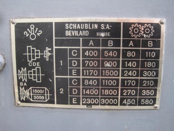 SCHAUBLIN 102 - 80 TR